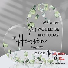 Memorial Table Sign for Wedding, We Know You Would Be Here Today Leaves Style
