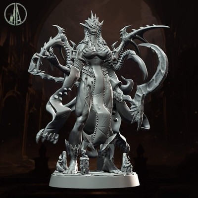 Monolith Arts - Underworld Creatures - Sirene #3 - DnD/TTRPG Figur/Miniatur