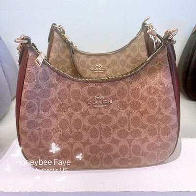 NWT Coach Teri Hobo Bag In Signature Canvas CAK28/CV940/CAL52 | eBay