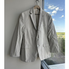 Lauren Ralph Lauren Beige Corduroy 42R Single-Breasted Two-Button Notch Blazer