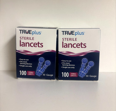 200 TruePlus 30g Lancets Blood Glucose Exp 11/30+ Free Shipping!