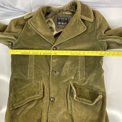 Vintage Sears The Country Coat Green Corduroy Barn/Field Jacket 42