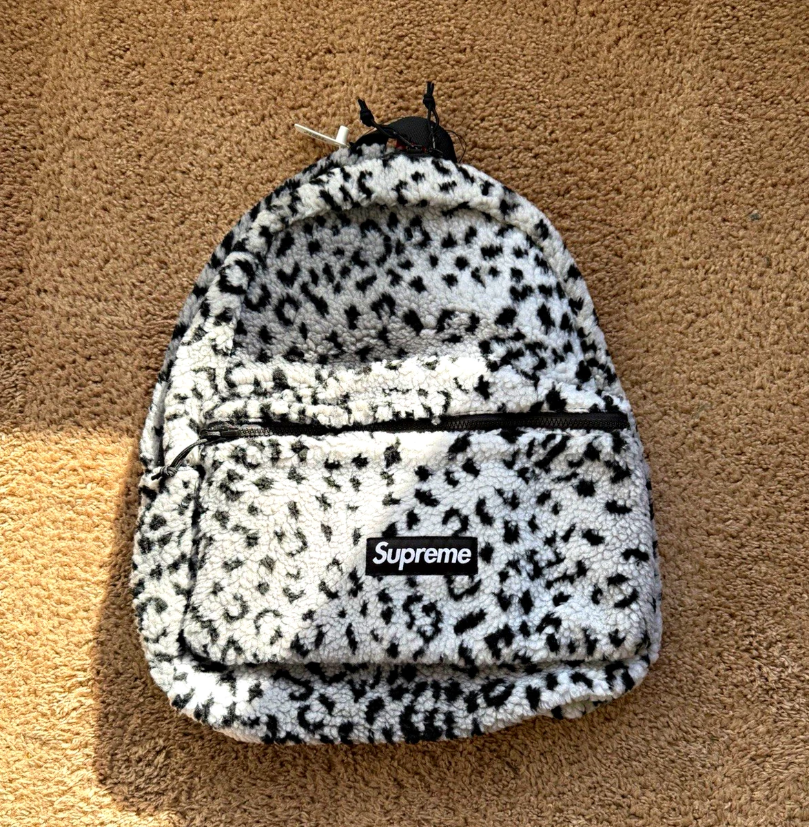 supreme leopard backpack レオパード　バックパック 白黒 Supreme Fleece Backpack Bags for Men for sale | eBay