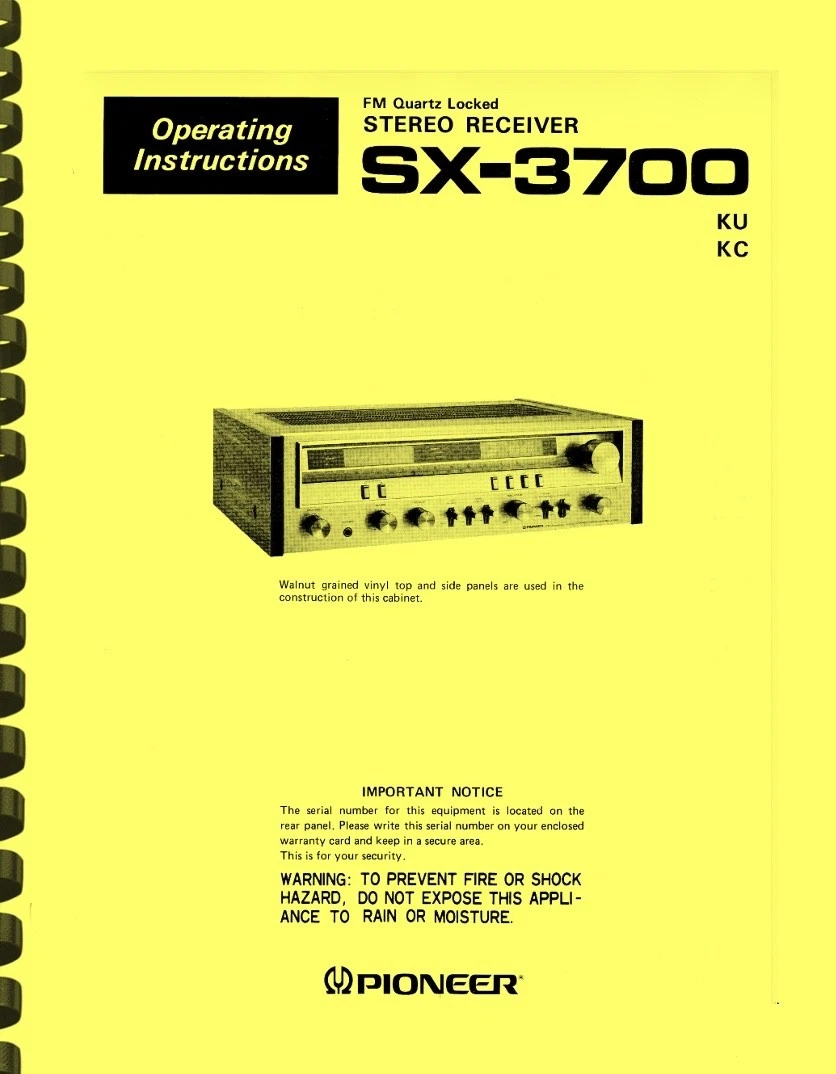25+ Pioneer Vintage Electronics Manuals for sale | Updated Oct 2026