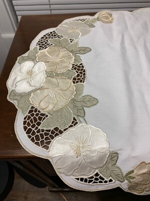 9 PC Applique Embroidery Table Linen Set Rustan s
