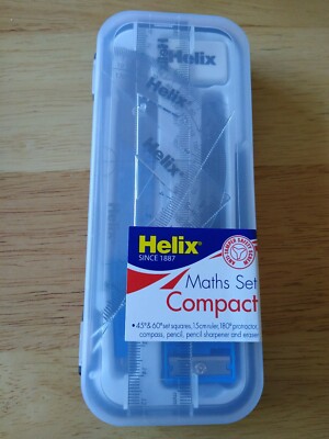 Helix Compact Mathe Geometrie Set 8 Stück Set Brandneu