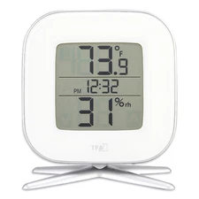 30.5030.02 La Crosse Technology TFA Tivi Digital Thermo-Hygrometer & Time White