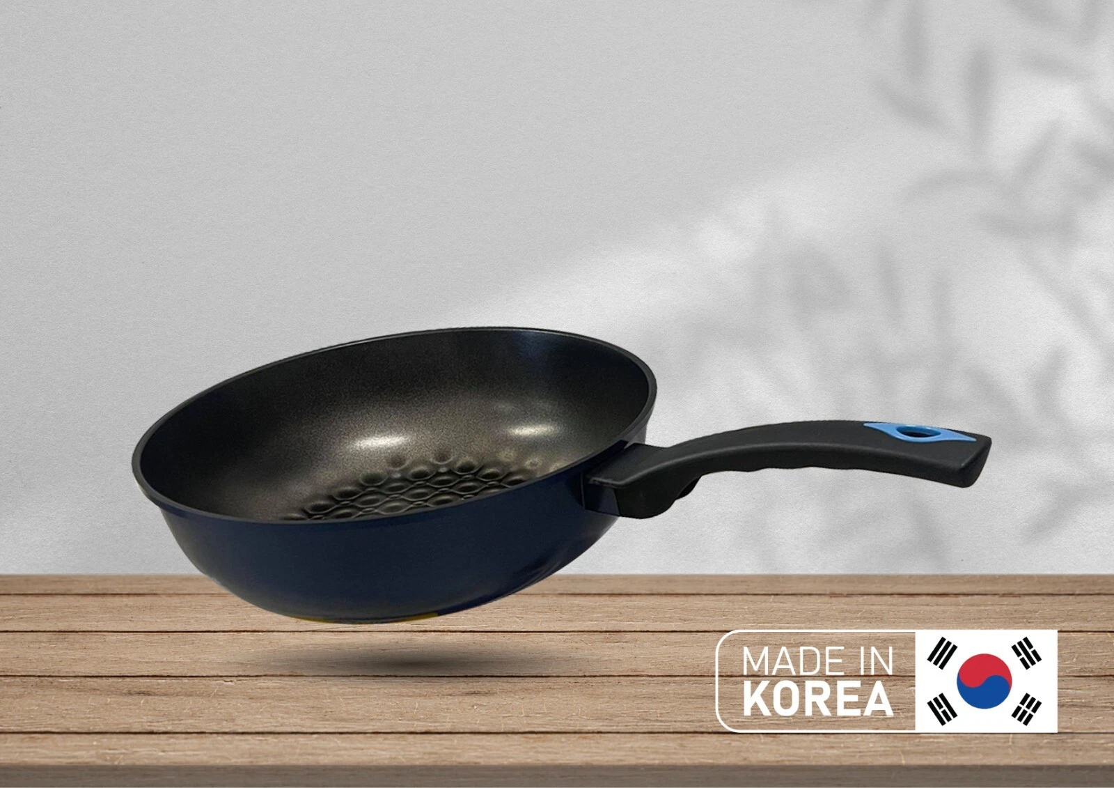 12"/30cm Nonstick Wok Pan Stir Fry & Saute with 3D Diamond Coating Made in Korea