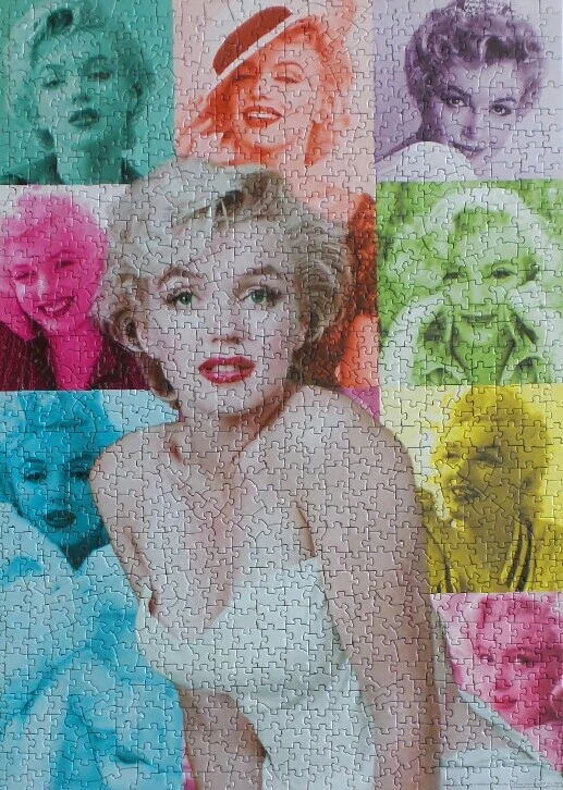 MARILYN MONROE Eurographics Puzzle 1000 Pieces Marilyn Faces Year To Year USA - Image 4 of 4