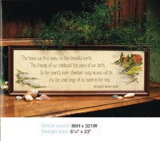 THE HOME WE FIRST KNEW CROSS STITCH PATTERN ONLY  YD QYW