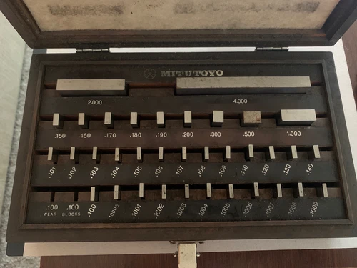 Mitutoyo Gage Block Set No. 516-915 Set. BE1-35A