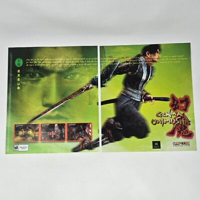 Genma Onimusha Xbox Green LARGE Print Ad/Poster Promo Art