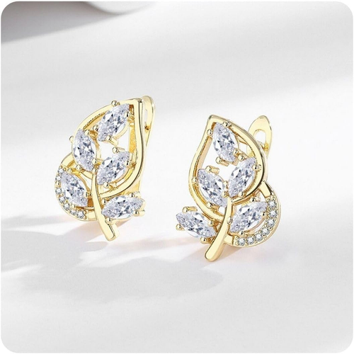 925 Sterling Silver Diamond Stud Earrings for Women Wedding Gifts
