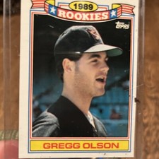 1990 Topps Baseball - 1989 Rookies - #22 - Gregg Olson - Baltimore Orioles