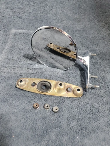 1976-1980 Dodge Plymouth LH Manual Side View Mirror & Bracket 3796633 OEM 51322