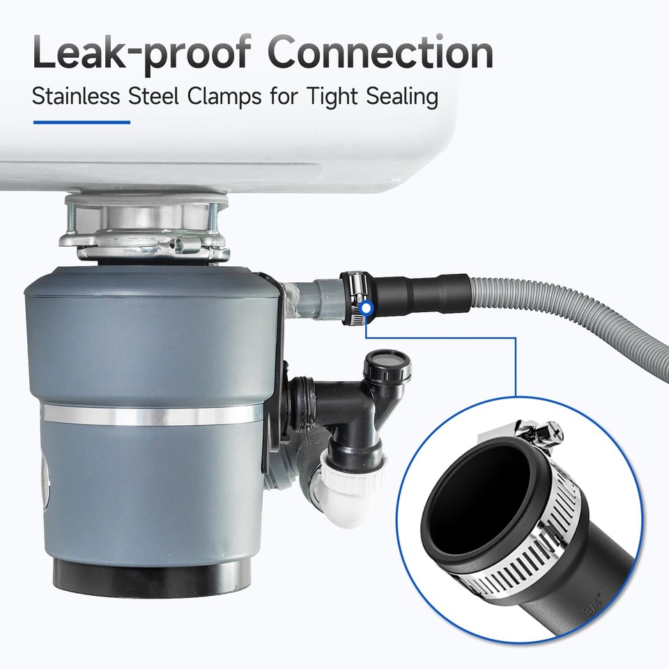 10 FT Dishwasher Drain Hose, Corrugated and Flexible Dishwasher Hose