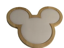 Disney Mickey Mouse Wooden Cheese Cutting Board Serving Tray Charcuterie Platter