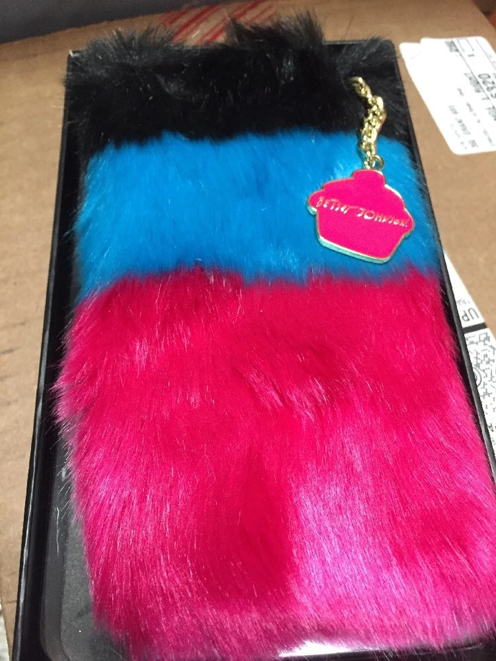 40 美元 BETSEY JOHNSON TROLLS iPhone 6 6S 手机 Casecover-MULTI COLOR-FAUX FUR BPB10 — 第 3/4 张图片