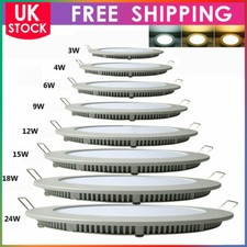 Fit Ultra Slim Recessed LED Flat Panel Ceiling Spot Lights Downlights Spotlights