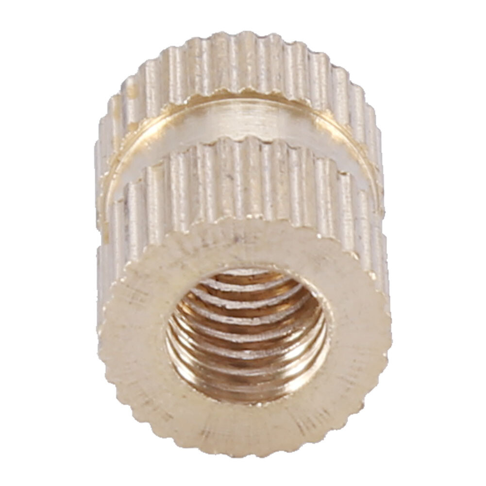 5pcs-m6-brass-cylinder-knurled-round-molded-in-insert-embedded-nuts-m6