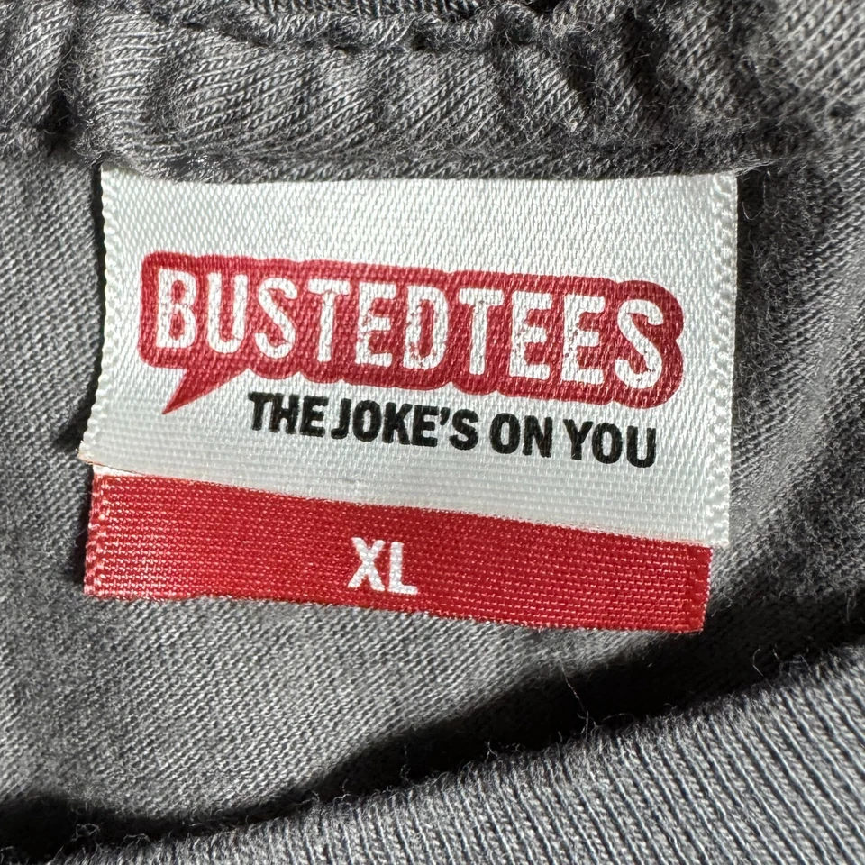 Initech Office Space Movie Novelty Tee Shirt XL Gray Busted Tees Made in USA - Image 3 of 4