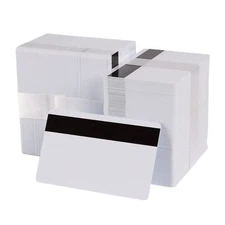 	Pack of 500 White CR80 PVC Cards with Hi-Co Magnetic Stripe | 30 Mil	