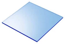 Blue Fluorescent Acrylic Plexiglass sheet 1/8" x 5.5" x 5.5" #9092