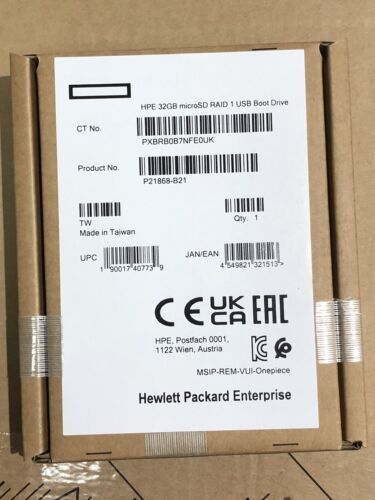 HPE bootfähige Dual 32GB microSD-Karte in RAID 1 Spiegel USB Boot Drive P21868B21 - Bild 1 von 3