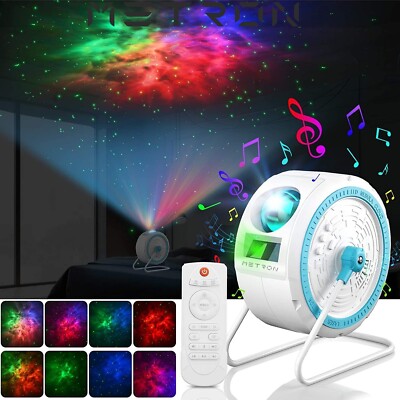 Metron Projektor - Galaxy Sky Light - Sternenlichtprojektor mit Bluetooth Lautsprecher