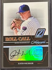 2005 Donruss Zenith Baseball Justin Wechsler #RC-3 RC Roll Call Auto! (AU)