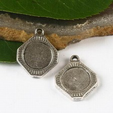 8pcs Tibetan silver color picture frame charms h2847