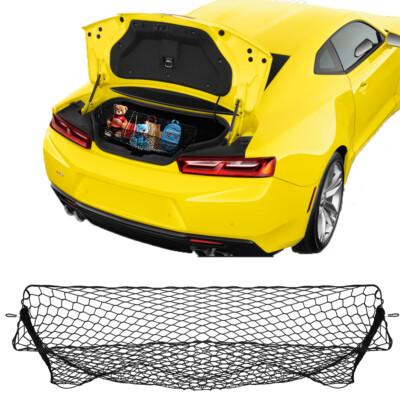 For Chevy Camaro ZL1 SS Rear Truck Cargo Net Envelope Heavy-Duty Storage Mesh