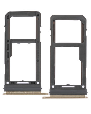 Replacement Dual Sim Card Tray Compatible For Samsung Galaxy S8 / S8 Plus (Gold)