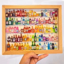 30PC 1/6 Dollhouse Miniature beer mixed Drink Whiskey Wine soda Bottles Bar