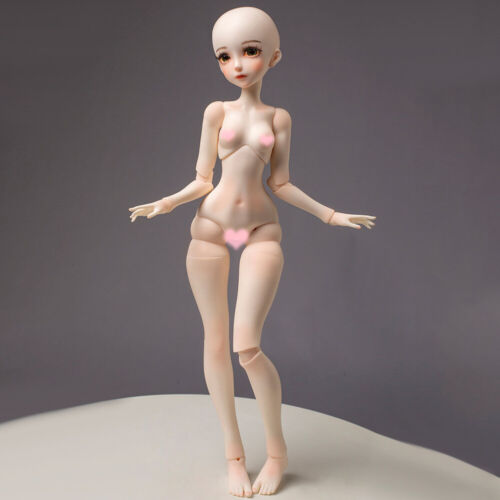 1/4 BJD Puppe Resin Spielzeug 45 cm hoch nackter Körper Kugelgelenk Puppe mit Make-up Gesicht - Bild 7 von 13
