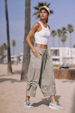 Anthropologie Daily Practice Parachute Wide Leg Baggy Pants in Size XXS