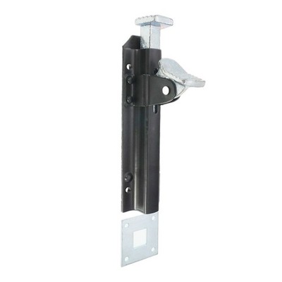 Fußriegel Schwerlast Eisen Türriegel 8'' Garten Garage Scheune Schuppen Tür Epoxid schwarz