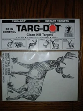 18 Lyman Targ-Dots Clean Kill Targets - 6 different animals Deer elk antelope