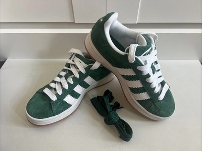 Adidas Campus 00s Juniors Sz 3.5, Green With White Stripes