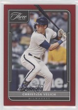 2022 Panini Three and Two Red 1/6 Christian Yelich #78 uk2