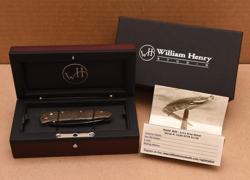 William Henry Gentac Gray Ghost B30-1111 Damascus ZDP-189 31/50 Complete Boxed