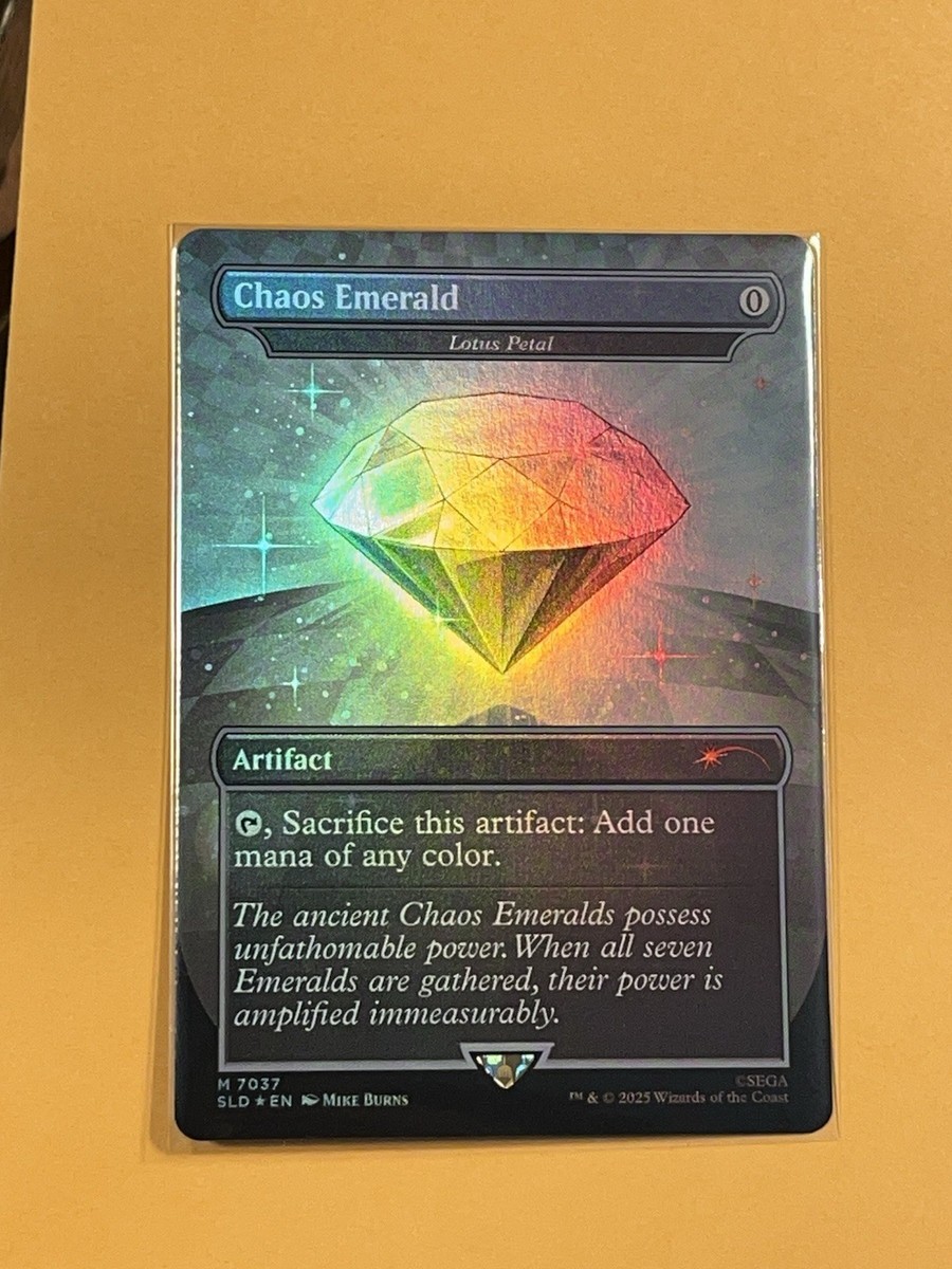 Chaos Emerald - Lotus Petal (7037) Secret Lair Drop Foil for