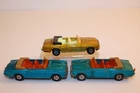 3 Vintage 1969 Lesney Matchbox Rolls-Royce Silver Shadow Convertible Cars #69