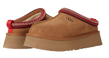Ugg Women's Tazz II Suede Slip-On Sheepskin Lined Platform Slippers New 1122553