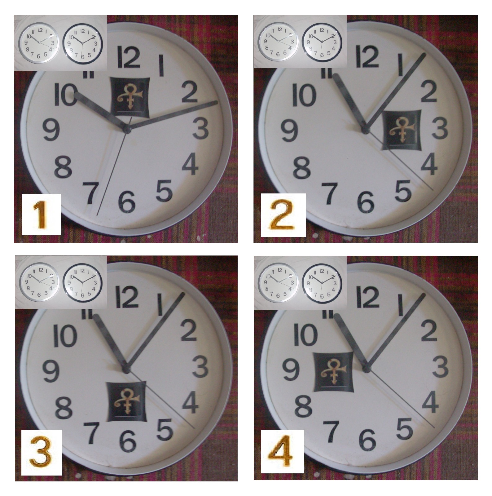 Pendule Prince en bois horloge de table classique noire