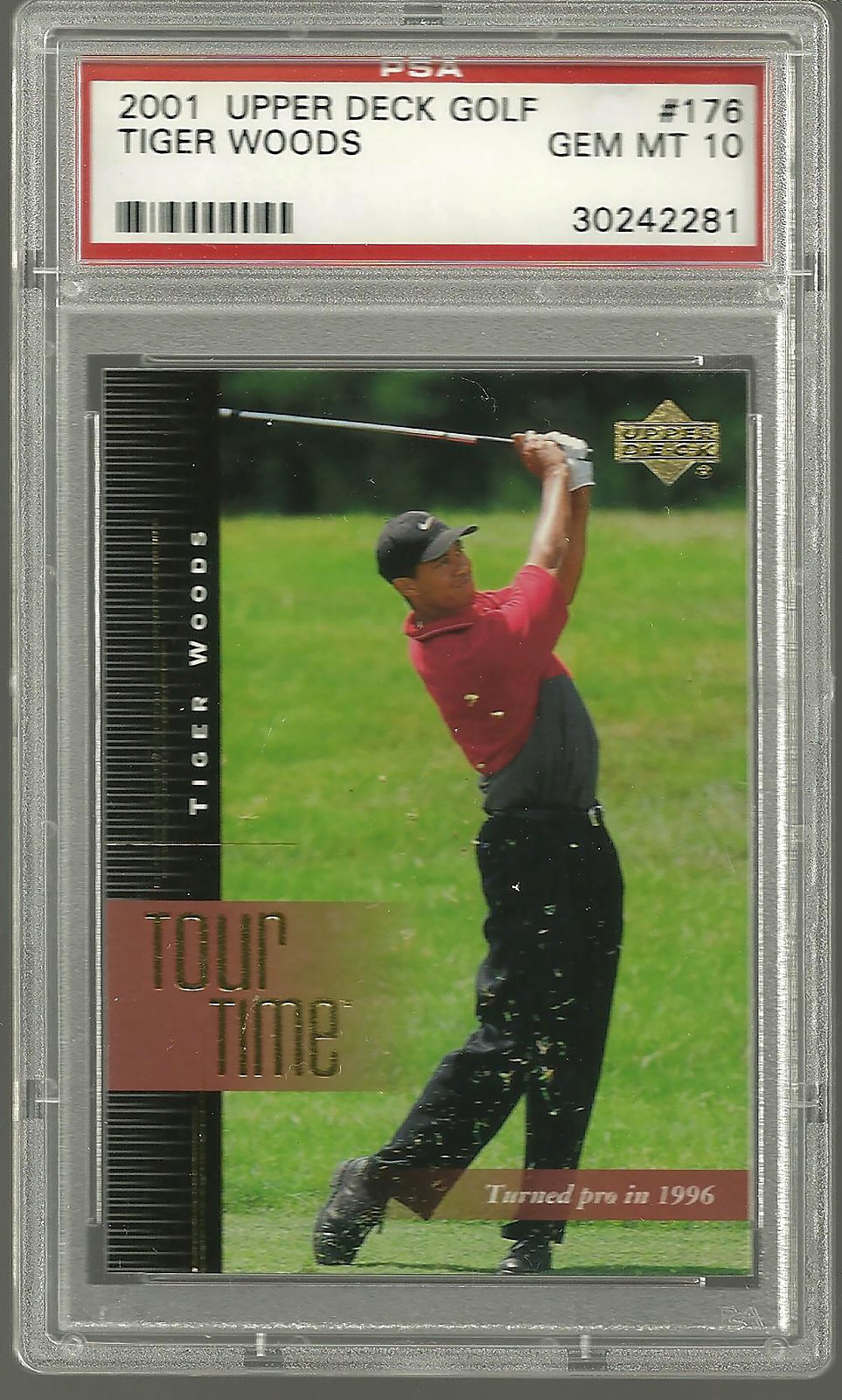 2001 Upper Deck - #176 Tiger Woods PSA 10 Gem-Mint 10 ROOKIE RC