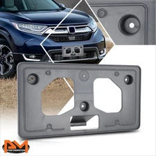 For 17-19 Honda Cr-V Front Bumper Tow Hook License Plate Mounting Bracket Holder