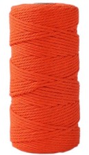 Orange Macrame 2-Pack 3mm x 109Yards Colored Cotton Rope Colorful Cotton Cord