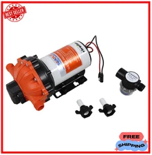 SEAFLO 55-Series 12V Washdown Pump Kit, 60PSI, 5.5GPM for RV/Boat/Marine.