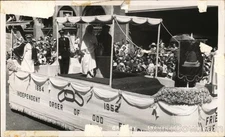 Parade Float, Independent Order of Odd Fellows Original Vintage Real Photo RPPC